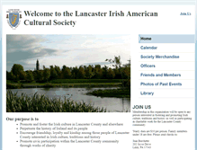 Tablet Screenshot of lancasterirish.org